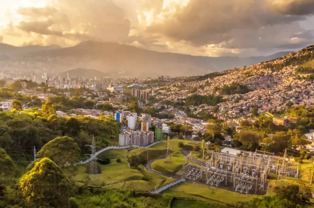 Atardecer en Medellín